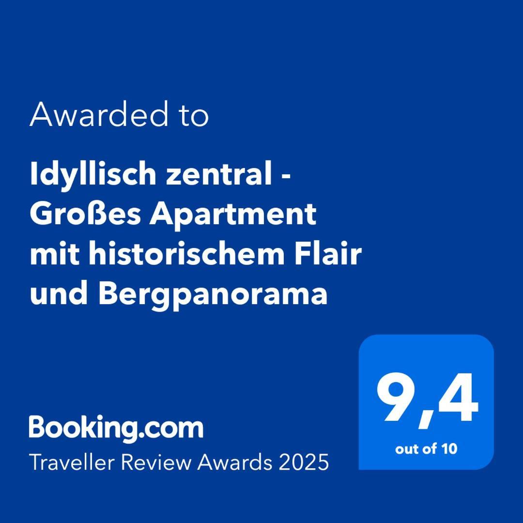 Idyllisch Zentral - Grosses Apartment Mit Historischem Flair Und Bergpanorama Löbau エクステリア 写真